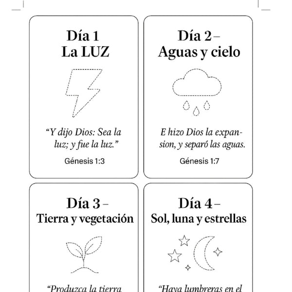 Tarjetas para colorear